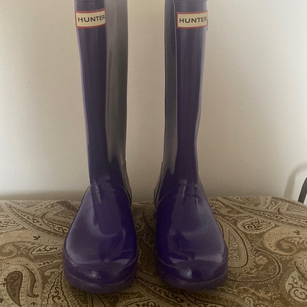 Hunter boots in good condition high gloss
